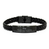 Pop Appreciation Gifts, Thank you for being an important part, Thank You Braided Leather Bracelet for Pop, Birthday Unique Gifts for Pop