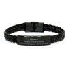 Fiance Appreciation Gifts, Thank you for being an important part, Thank You Braided Leather Bracelet for Fiance, Birthday Unique Gifts for Fiance