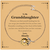 To My Granddaughter Inspirational Sunflower Bracelet, I'm so proud of you, Granddaughter Birthday Supporting Gifts From Abuelo