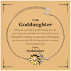 To My Goddaughter Inspirational Sunflower Bracelet, I'm so proud of you, Goddaughter Birthday Supporting Gifts From Godmother