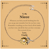 To My Niece Inspirational Sunflower Bracelet, I'm so proud of you, Niece Birthday Supporting Gifts From Uncle