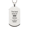Assistant Principal Dad Gifts, The best kind of DAD, Father's Day Appreciation Birthday Silver Dog Tag for Assistant Principal, Dad, Father from Son Daughter