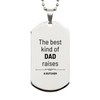 Butcher Dad Gifts, The best kind of DAD, Father's Day Appreciation Birthday Silver Dog Tag for Butcher, Dad, Father from Son Daughter