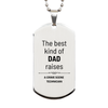 Crime Scene Technician Dad Gifts, The best kind of DAD, Father's Day Appreciation Birthday Silver Dog Tag for Crime Scene Technician, Dad, Father from Son Daughter