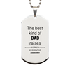 Executive Assistant Dad Gifts, The best kind of DAD, Father's Day Appreciation Birthday Silver Dog Tag for Executive Assistant, Dad, Father from Son Daughter