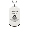 Insurance Sales Agent Dad Gifts, The best kind of DAD, Father's Day Appreciation Birthday Silver Dog Tag for Insurance Sales Agent, Dad, Father from Son Daughter
