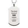 Landscape Architect Dad Gifts, The best kind of DAD, Father's Day Appreciation Birthday Silver Dog Tag for Landscape Architect, Dad, Father from Son Daughter