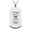 Operations Manager Dad Gifts, The best kind of DAD, Father's Day Appreciation Birthday Silver Dog Tag for Operations Manager, Dad, Father from Son Daughter
