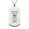 Pharmacy Technician Dad Gifts, The best kind of DAD, Father's Day Appreciation Birthday Silver Dog Tag for Pharmacy Technician, Dad, Father from Son Daughter