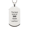 Sheriff Deputy Dad Gifts, The best kind of DAD, Father's Day Appreciation Birthday Silver Dog Tag for Sheriff Deputy, Dad, Father from Son Daughter