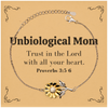 Christian Unbiological Mom Gifts, Trust in the Lord with all your heart, Bible Verse Scripture Sunflower Bracelet, Baptism Confirmation Gifts for Unbiological Mom