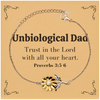 Christian Unbiological Dad Gifts, Trust in the Lord with all your heart, Bible Verse Scripture Sunflower Bracelet, Baptism Confirmation Gifts for Unbiological Dad