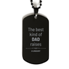 Linguist Dad Gifts, The best kind of DAD, Father's Day Appreciation Birthday Black Dog Tag for Linguist, Dad, Father from Son Daughter