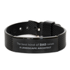 Landscape Architect Dad Gifts, The best kind of DAD, Father's Day Appreciation Birthday Black Shark Mesh Bracelet for Landscape Architect, Dad, Father from Son Daughter