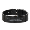 Landscape Designer Dad Gifts, The best kind of DAD, Father's Day Appreciation Birthday Black Shark Mesh Bracelet for Landscape Designer, Dad, Father from Son Daughter