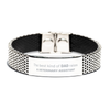 Veterinary Assistant Dad Gifts, The best kind of DAD, Father's Day Appreciation Birthday Stainless Steel Bracelet for Veterinary Assistant, Dad, Father from Son Daughter