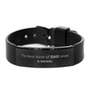 Model Dad Gifts, The best kind of DAD, Father's Day Appreciation Birthday Black Shark Mesh Bracelet for Model, Dad, Father from Son Daughter