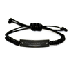 Phlebotomist Dad Gifts, The best kind of DAD, Father's Day Appreciation Birthday Black Rope Bracelet for Phlebotomist, Dad, Father from Son Daughter