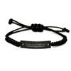 Respiratory Therapist Dad Gifts, The best kind of DAD, Father's Day Appreciation Birthday Black Rope Bracelet for Respiratory Therapist, Dad, Father from Son Daughter