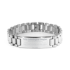 To My Unbiological Daughter Inspirational Ladder Stainless Steel Bracelet, I'm so proud of you, Unbiological Daughter Birthday Supporting Gifts From Mom