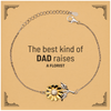 Florist Dad Gifts, The best kind of DAD, Father's Day Appreciation Birthday Sunflower Bracelet for Florist, Dad, Father from Son Daughter