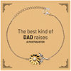 Postmaster Dad Gifts, The best kind of DAD, Father's Day Appreciation Birthday Sunflower Bracelet for Postmaster, Dad, Father from Son Daughter