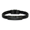 Chef Dad Gifts, The best kind of DAD, Father's Day Appreciation Birthday Braided Leather Bracelet for Chef, Dad, Father from Son Daughter