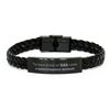 Maintenance Worker Dad Gifts, The best kind of DAD, Father's Day Appreciation Birthday Braided Leather Bracelet for Maintenance Worker, Dad, Father from Son Daughter