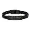 Marketing Manager Dad Gifts, The best kind of DAD, Father's Day Appreciation Birthday Braided Leather Bracelet for Marketing Manager, Dad, Father from Son Daughter