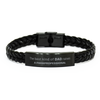Paraprofessional Dad Gifts, The best kind of DAD, Father's Day Appreciation Birthday Braided Leather Bracelet for Paraprofessional, Dad, Father from Son Daughter
