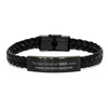Real Estate Investor Dad Gifts, The best kind of DAD, Father's Day Appreciation Birthday Braided Leather Bracelet for Real Estate Investor, Dad, Father from Son Daughter