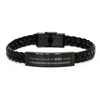 Transportation Manager Dad Gifts, The best kind of DAD, Father's Day Appreciation Birthday Braided Leather Bracelet for Transportation Manager, Dad, Father from Son Daughter
