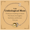 Unbiological Mom Bracelet - A Token of Love and Appreciation for Birthday, Christmas, or Graduation Gift Ideas