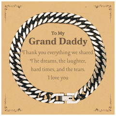 Grand Daddy Cuban Link Chain Bracelet My Forever Love for You