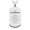 Grandmother Silver Dog Tag Love You Always Engraved Gift for Her Christmas Birthday Appreciation Family