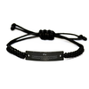 Black Rope Bracelet - Inspirational 2 Timothy 1:7 Gift for Men and Women, Graduation, Birthday, Veterans Day - Pa For God did not give us a spirit of timidity but a spirit of power, of love and of self-discipline