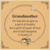 Sunflower Bracelet Grandmother - Inspirational Engraved Jewelry for Confidence and Hope, Perfect Birthday Christmas Gift