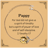 Sunflower Bracelet Pappy Inspirational Jewelry for Veterans Day Gift