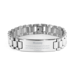 Stainless Steel Ladder Bracelet for Mommy - Spirit of Power and Confidence, Perfect Gift for Mothers Day, Birthday, Christmas, and More