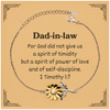 Engraved Sunflower Bracelet Dad-in-law Gift Power Love Self-discipline Hope Birthday Christmas Graduation Essential Spirit of Confidence for Men