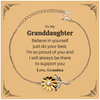 Granddaughter Sunflower Bracelet Believe in Yourself Engraved Gift for Birthday Christmas Graduation Inspirational Supportive Jewelry from Grandma