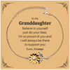 Sunflower Bracelet for Granddaughter - Engraved Hope and Love for Her Graduation Gift - Inspirational Jewelry to Support and Encourage Her Confidence on Special Occasions like Birthday and Christmas