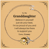 Sunflower Bracelet Granddaughter Gift Believe in Yourself Inspirational Jewelry Christmas Birthday Present for Granddaughter from Granny