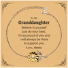 Sunflower Bracelet Granddaughter Believe in Yourself Inspirational Gift Engraved Love Abuela Graduation Jewelry for Women