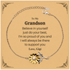 To My Grandson Sunflower Bracelet Inspiration Gift for Grandson Birthday Graduation Christmas Grandson Believe in Yourself Gift from Gigi Family Love and Support Jewelry