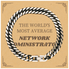 Network Administrator Cuban Link Chain Bracelet - The Worlds Most Average Gift for Tech Enthusiasts on Graduation or Christmas
