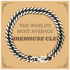 Warehouse Clerk Cuban Link Chain Bracelet - The Ultimate Office Essential for Every Warehouse Clerk, Perfect Birthday Gift Idea