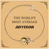 Sunflower Bracelet for Advisor | Unique Engraved Gift for Confidence and Inspiration