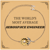 Unique Aerospace Engineer Sunflower Bracelet - Confidence and Inspiration Gift for Graduation and Holidays