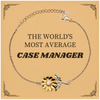 Engraved Sunflower Bracelet for Case Managers - Inspires Confidence and Hope for Graduation and Holidays